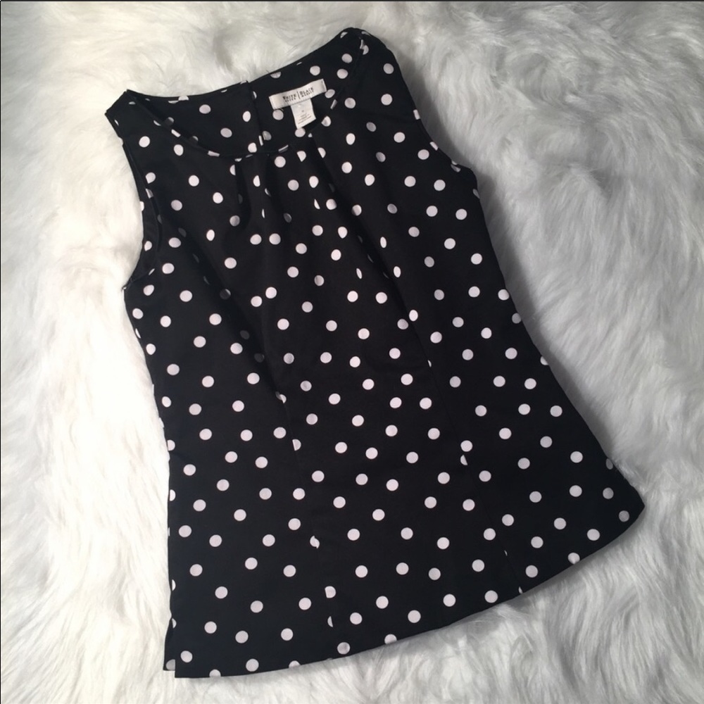 White House Black Market Polka Dot top